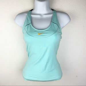 Nike women's workout athletic tank top sports built in sports bra S shirt